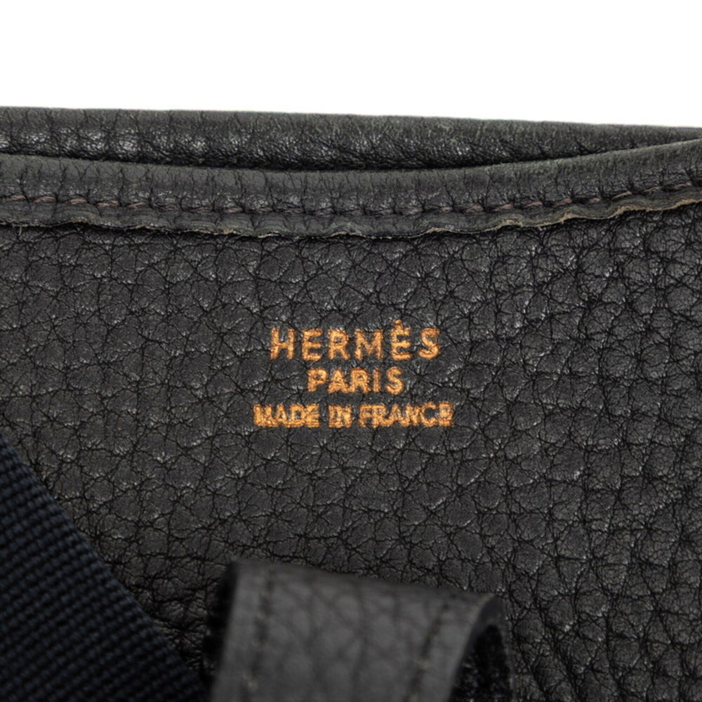 Hermes Evelyne GM Crossbody Shoulder Bag, Black, Taurillon Clemence Leather, ... - Picture 5 of 6